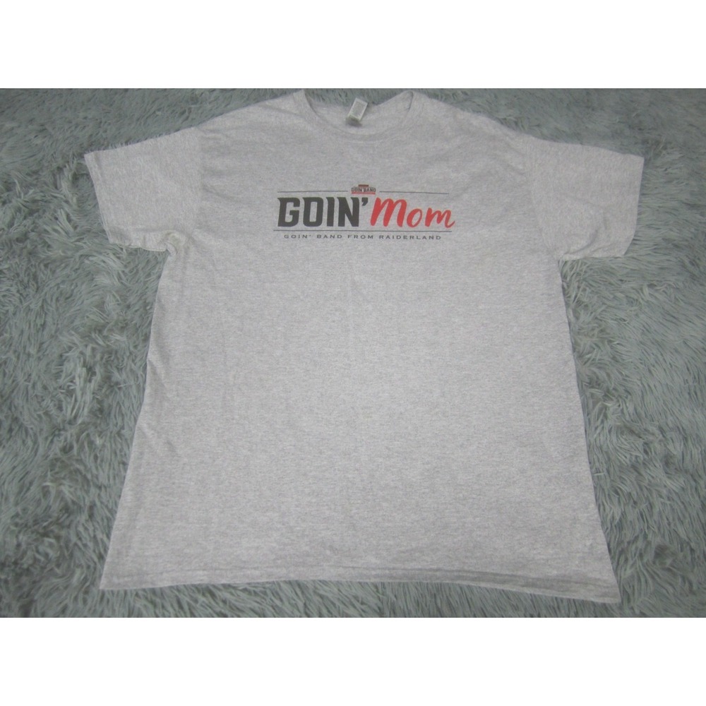 Texas Tech Shirt Womens Large Gray Goin Mom Band Raiderland Red Raiders